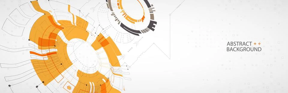 Vector illustration, Hi-tech digital technology and engineering theme Stock Illustration