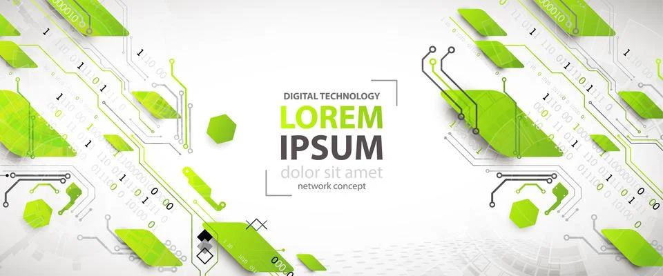 Vector illustration, Hi-tech digital technology and engineering theme Illustrazione stock