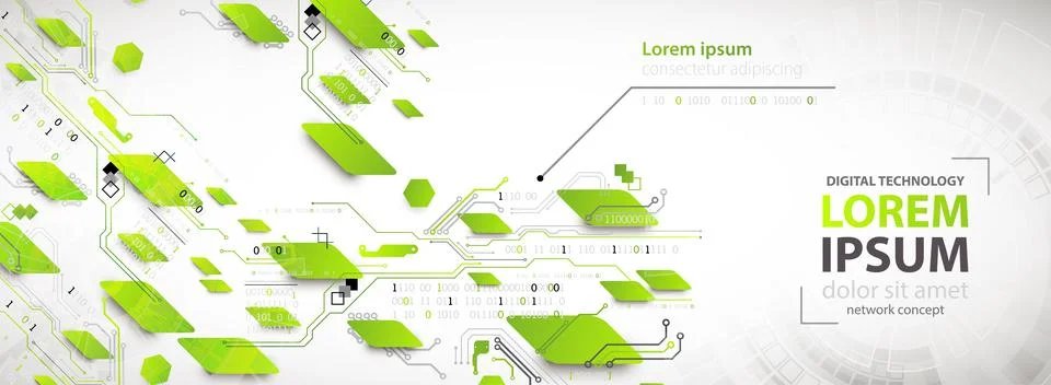 Vector illustration, Hi-tech digital technology and engineering theme 스톡 일러스트