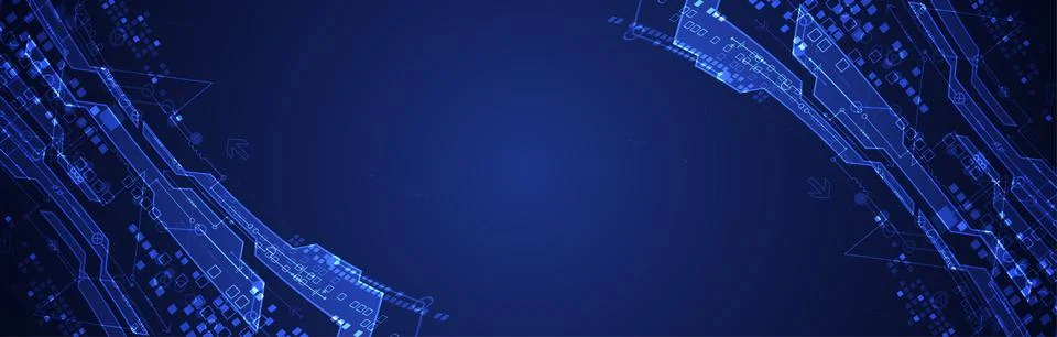 Vector illustration, Hi-tech digital technology and engineering background Illustrazione stock