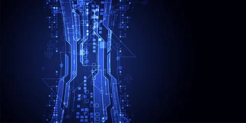 Vector illustration, Hi-tech digital technology and engineering background Stock Illustration