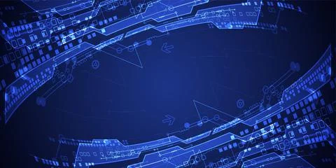 Vector illustration, Hi-tech digital technology and engineering background Stock Illustration