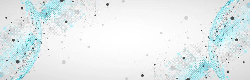 Vector illustration, Hi-tech digital technology and engineering theme.  Abstr 스톡 일러스트