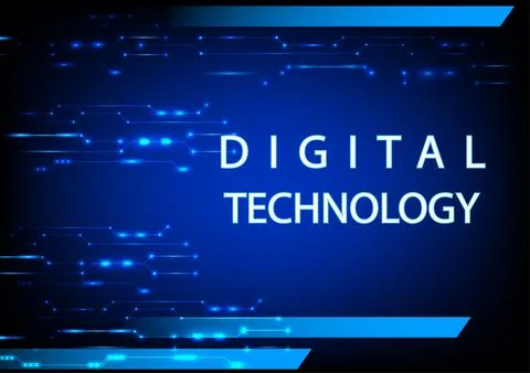 Vector illustration Hi Technology style line digital glow abstract 스톡 일러스트