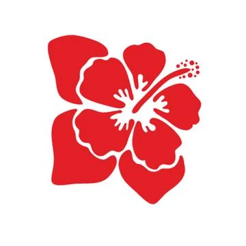Vector illustration of hibiscus flower Stock Illustration