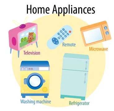 Vector illustration of  Home Application Stock Illustration