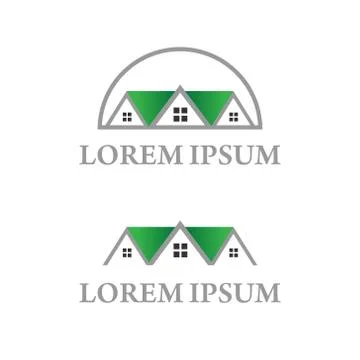 Vector illustration home for construction icon logo modern design Illustrazione stock