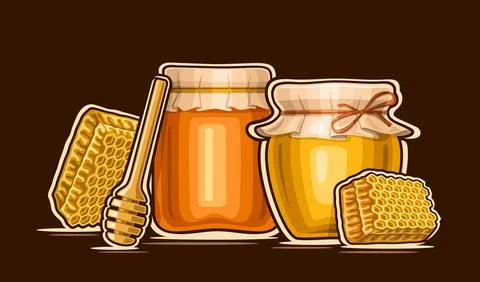 Vector illustration for Honey 库存插图