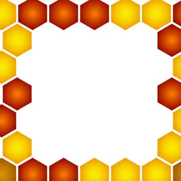 Vector illustration of honeycomb background Stock Illustration