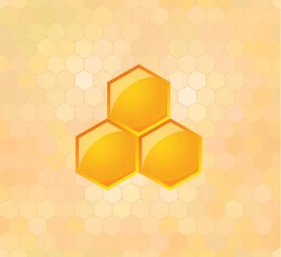 Vector illustration of honeycomb Stock Illustration