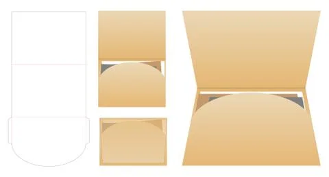 Vector Illustration of Horizon Landscape Folder for Design Mock up Template Stock Illustration