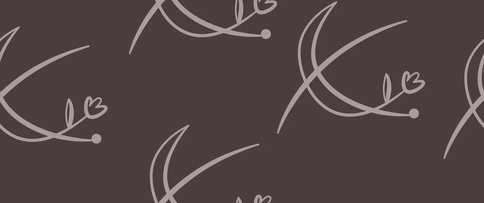 Vector illustration. Horizontal seamless background. Concept of space, stars Stock Illustration