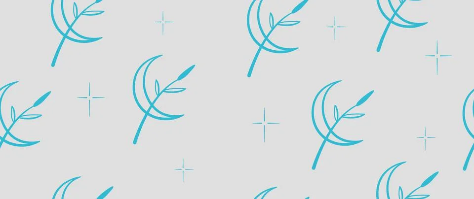 Vector illustration. Horizontal seamless background. Concept of space, star.. Stock Illustration