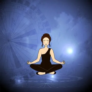 Vector illustration of a human design concept, horoscope, zodiac. Stock Illustration