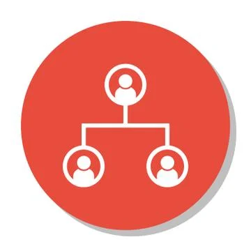 Vector Illustration Of Human Resources Symbol On Organisation Structure Icon. Stock Illustration