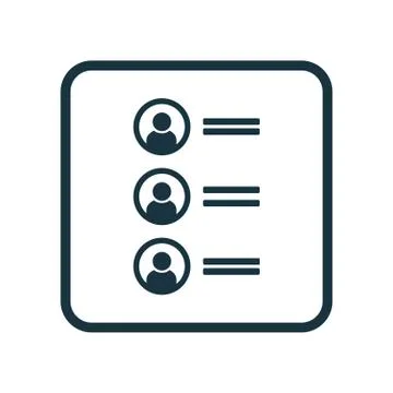 Vector Illustration Of Human Resources Symbol On Catalogue Of Employees Icon. Stock Illustration