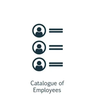 Vector Illustration Of Human Resources Symbol On Catalogue Of Employees Icon. Stock Illustration