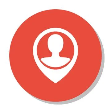 Vector Illustration Of Human Resources Symbol On Pin Male User Icon. Premium  Stock Illustration
