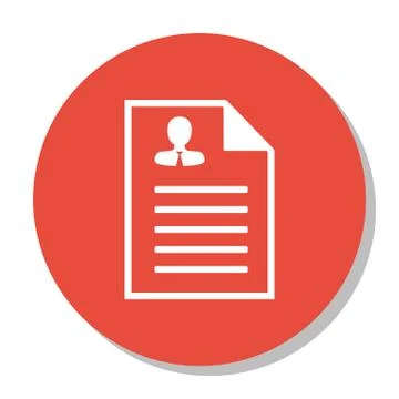 Vector Illustration Of Human Resources Symbol On Male Resume Icon. Premium Qu Stock Illustration