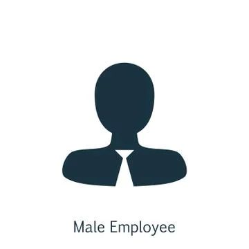 Vector Illustration Of Human Resources Symbol On Male Employee Icon. Premium  Stock Illustration