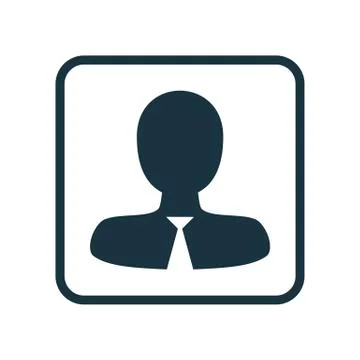 Vector Illustration Of Human Resources Symbol On Male Employee Icon. Premium  Illustrazione stock