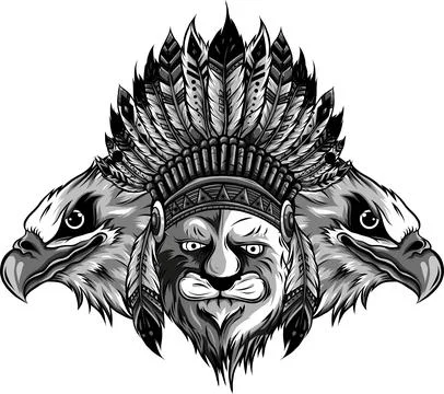 Vector illustration of a hungry leopard style doodle art in the image of Indian イラスト素材