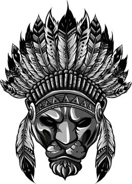 Vector illustration of a hungry leopard style doodle art in the image of Indian イラスト素材