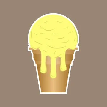 Vector illustration of ice cream Stock Illustration