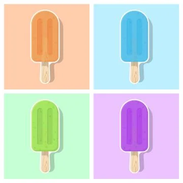 Vector illustration of ice cream Ilustración de archivo