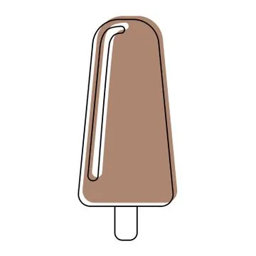 Vector illustration of ice cream isolated on white background Stock Illustration