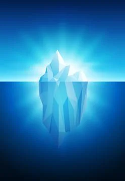 Vector illustration of iceberg. Stock-Illustration