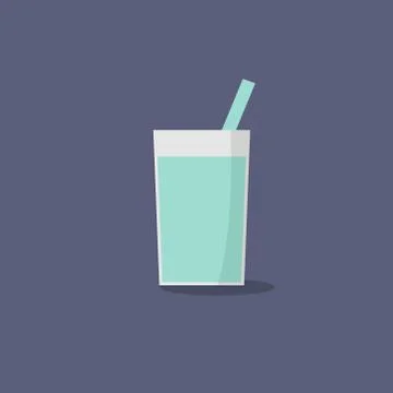 Vector illustration icon drink flat design Stock Illustration