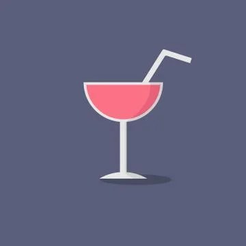 Vector illustration icon drink flat design Stock-Illustration