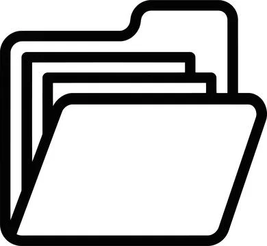 Vector Illustration Icon of a File Folder Symbol Containing Important Digit.. Stock Illustration
