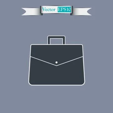 Vector illustration icon flat design portfolio Stock Illustration