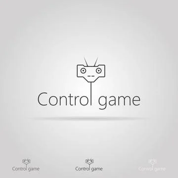 Vector illustration with icon for game control Black sign of controller an... Stock Photos