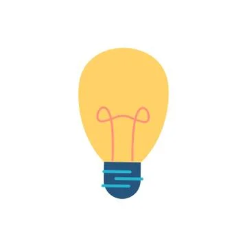 Vector illustration icon lamp idea isolated Stock Illustration