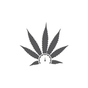 Vector illustration icon leaf and measuring instrument Stock Illustration