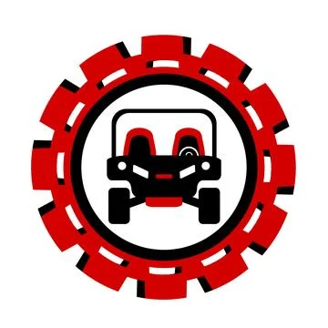 Vector illustration, icon, logo, car. Stock Illustration