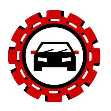 Vector illustration, icon, logo, car. Stock Illustration