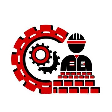 Vector illustration, icon, logo of the construction industry.	 Stock Illustration