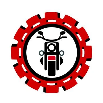 Vector illustration, icon, logo, motorcycle, scooter.	 Illustrazione stock