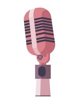 Vector illustration icon microphone Illustrazione stock