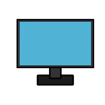 Vector illustration icon of a modern digital digital smart rectangular comput Ilustração Stock