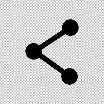 Vector illustration icon share in black isolated Stock Illustration