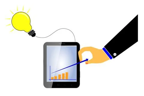 Vector illustration, idea to increase profit margin Stock Illustration