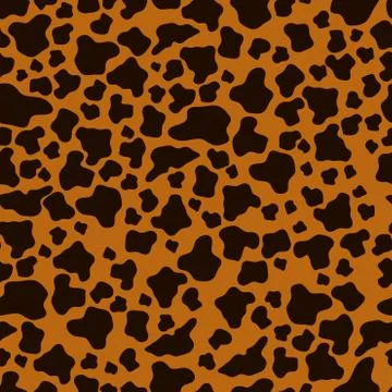Vector illustration. An image of the texture of animal skins, cheetah. Dark s Stock Illustration