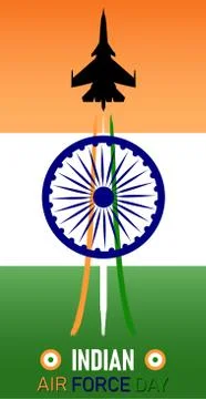 Vector Illustration of Indian Air Force Day observed on October 8. 스톡 일러스트
