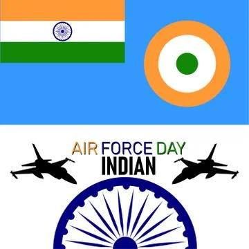 Vector Illustration of Indian Air Force Day observed on October 8. Illustrazione stock