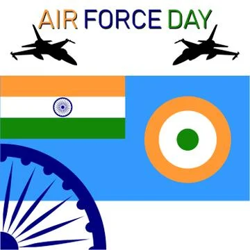 Vector Illustration of Indian Air Force Day observed on October 8. Stock Illustration